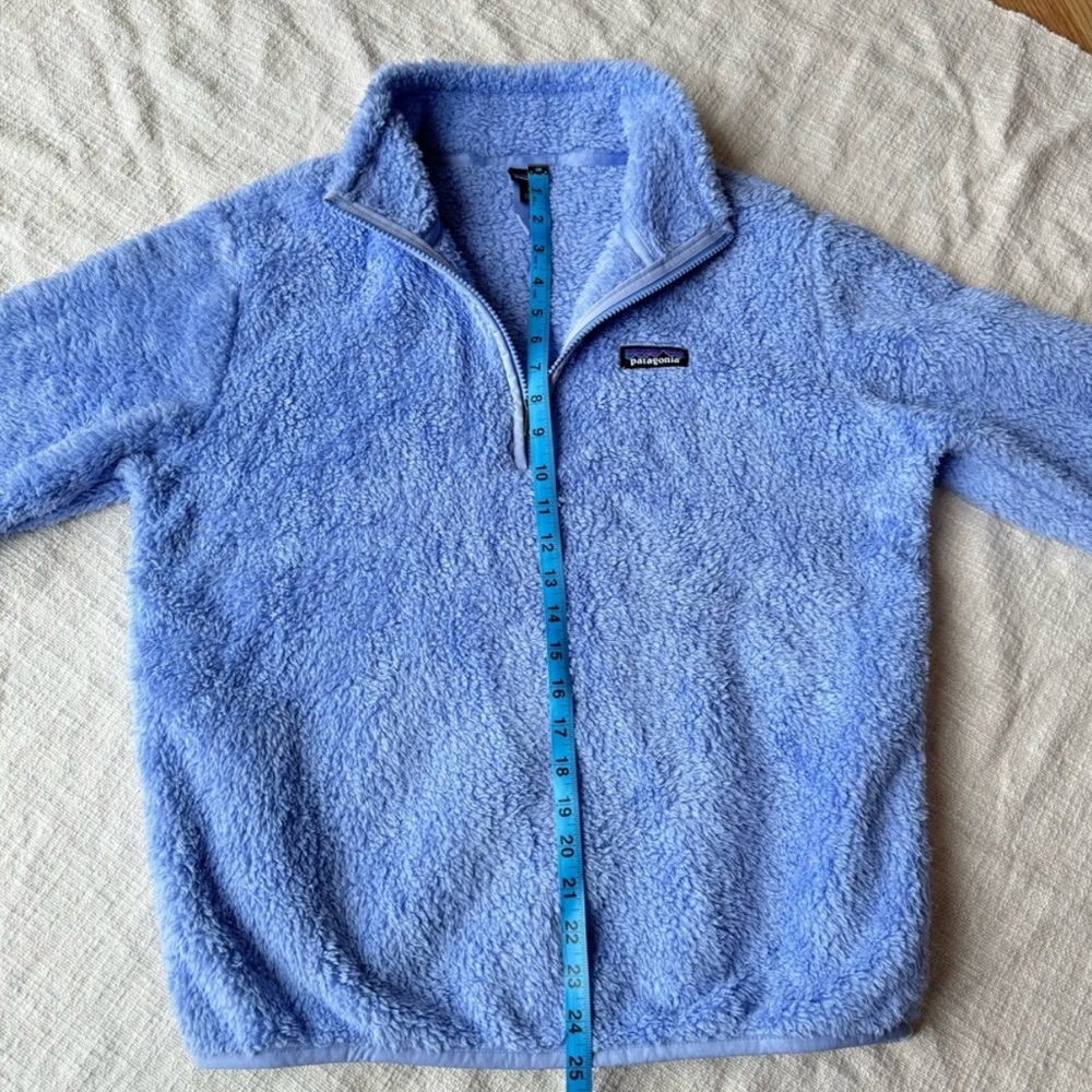 🩵 Patagonia Los Gatos 1/4 Zip Cozy Periwinkle Blue Fleece Pullover 🩵 - Picture 11 of 13